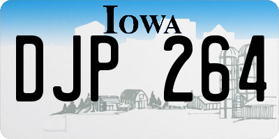 IA license plate DJP264