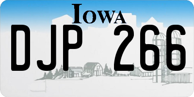 IA license plate DJP266