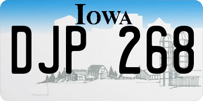 IA license plate DJP268