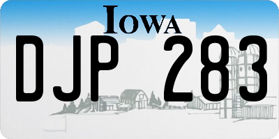 IA license plate DJP283