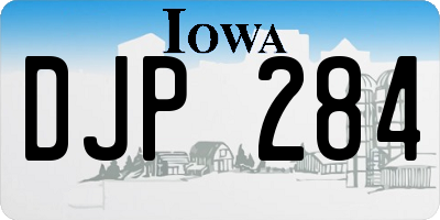 IA license plate DJP284