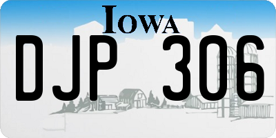 IA license plate DJP306