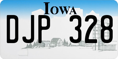 IA license plate DJP328