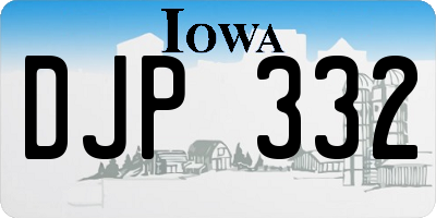 IA license plate DJP332