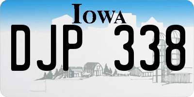 IA license plate DJP338