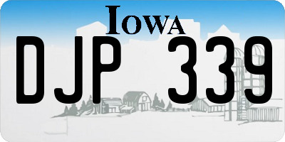 IA license plate DJP339