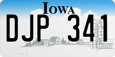IA license plate DJP341