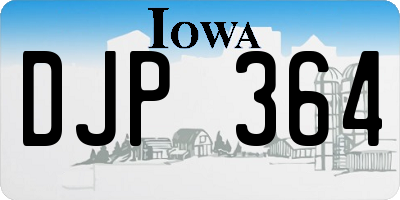 IA license plate DJP364