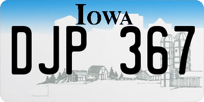 IA license plate DJP367