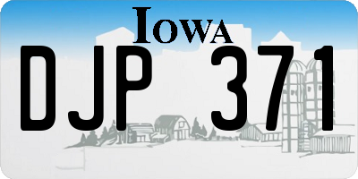 IA license plate DJP371