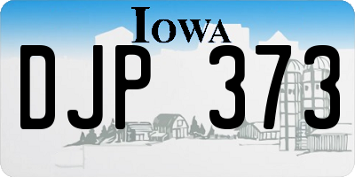IA license plate DJP373