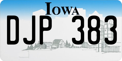 IA license plate DJP383