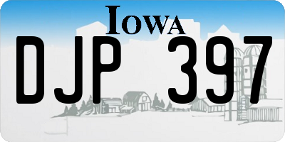IA license plate DJP397