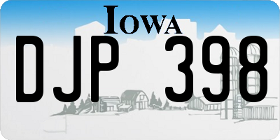 IA license plate DJP398