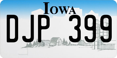 IA license plate DJP399