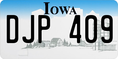 IA license plate DJP409