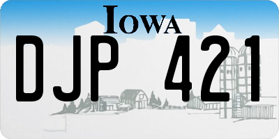 IA license plate DJP421