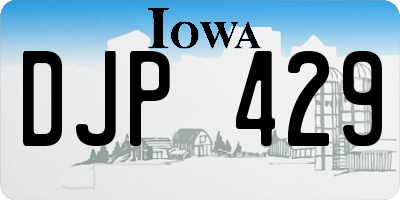IA license plate DJP429