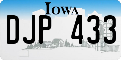 IA license plate DJP433