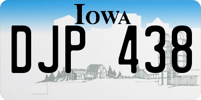 IA license plate DJP438