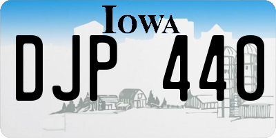 IA license plate DJP440