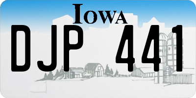 IA license plate DJP441