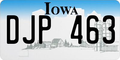 IA license plate DJP463