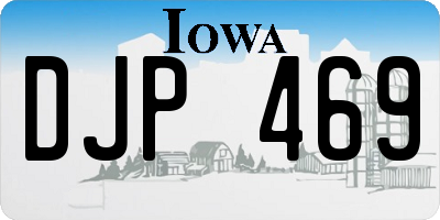 IA license plate DJP469