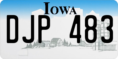 IA license plate DJP483