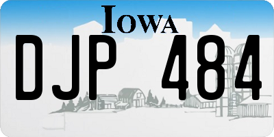 IA license plate DJP484