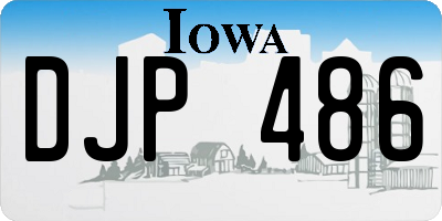 IA license plate DJP486