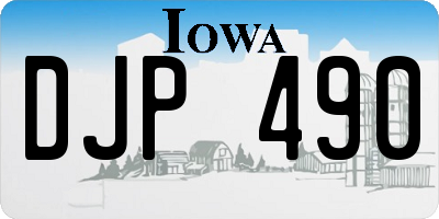 IA license plate DJP490