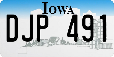 IA license plate DJP491