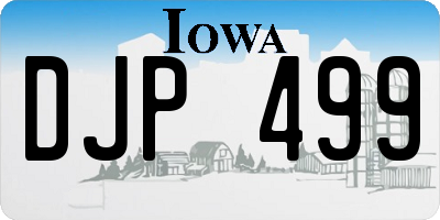 IA license plate DJP499