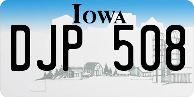 IA license plate DJP508