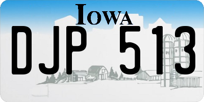 IA license plate DJP513