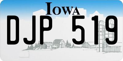 IA license plate DJP519