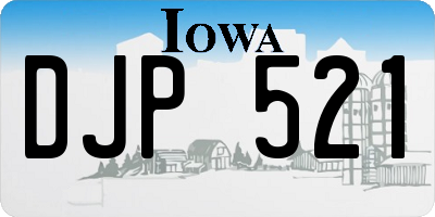 IA license plate DJP521