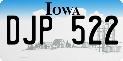 IA license plate DJP522