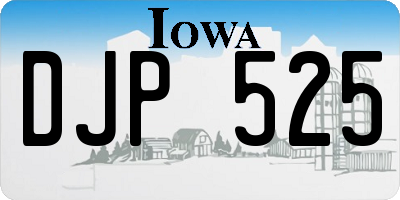 IA license plate DJP525
