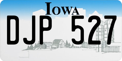 IA license plate DJP527