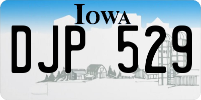 IA license plate DJP529