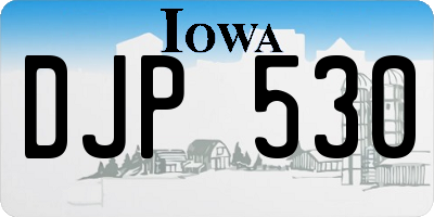 IA license plate DJP530