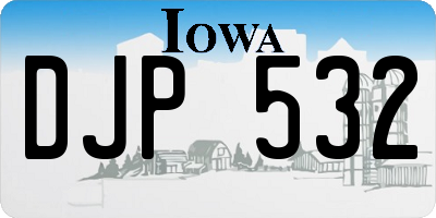 IA license plate DJP532