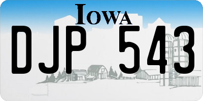 IA license plate DJP543