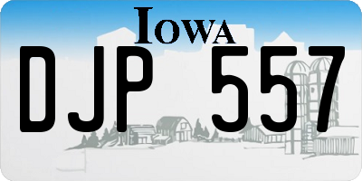 IA license plate DJP557