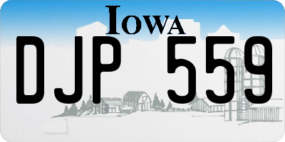 IA license plate DJP559