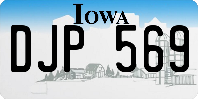 IA license plate DJP569