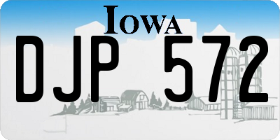 IA license plate DJP572