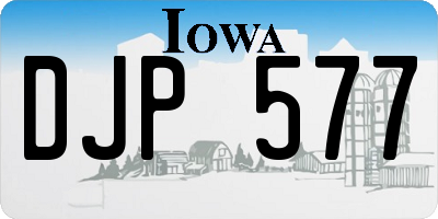 IA license plate DJP577